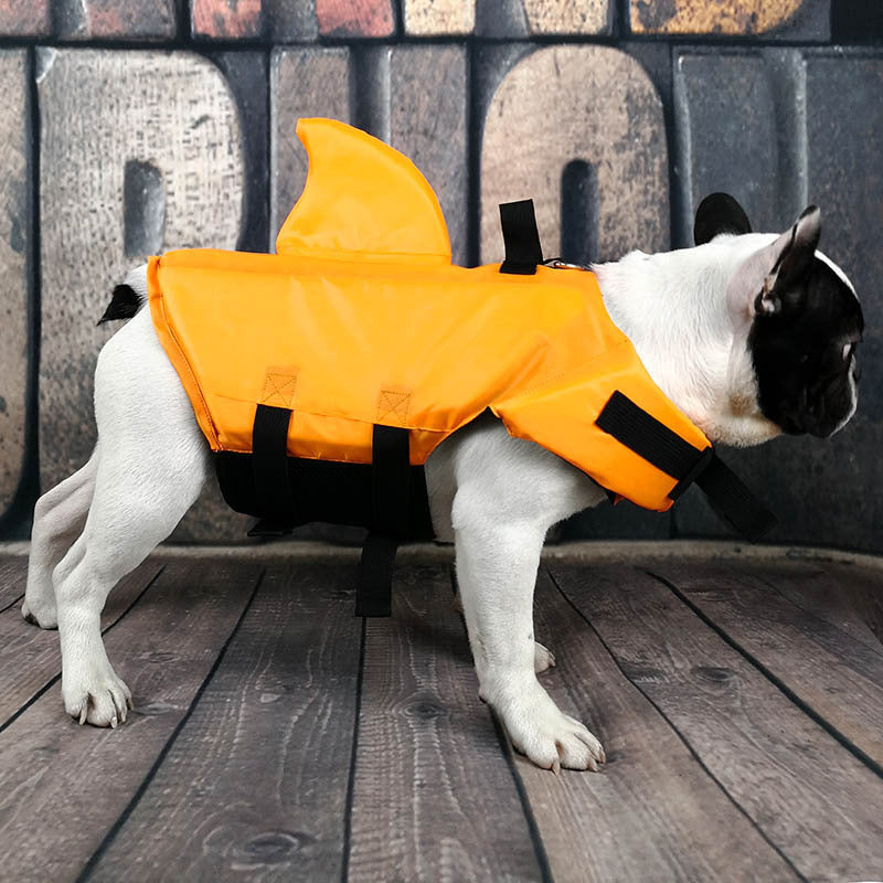Unleash Your Pet's Inner Shark with Our Pet Swimsuit Shark Fin Jacket!